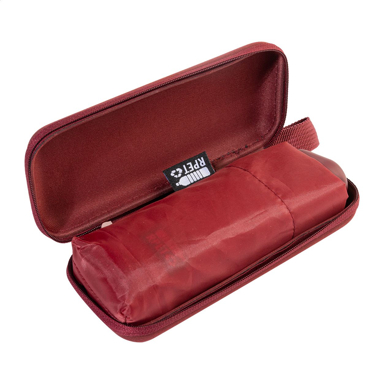 Fractus Mini-Taschenschirm aus RPET - weinrot-981