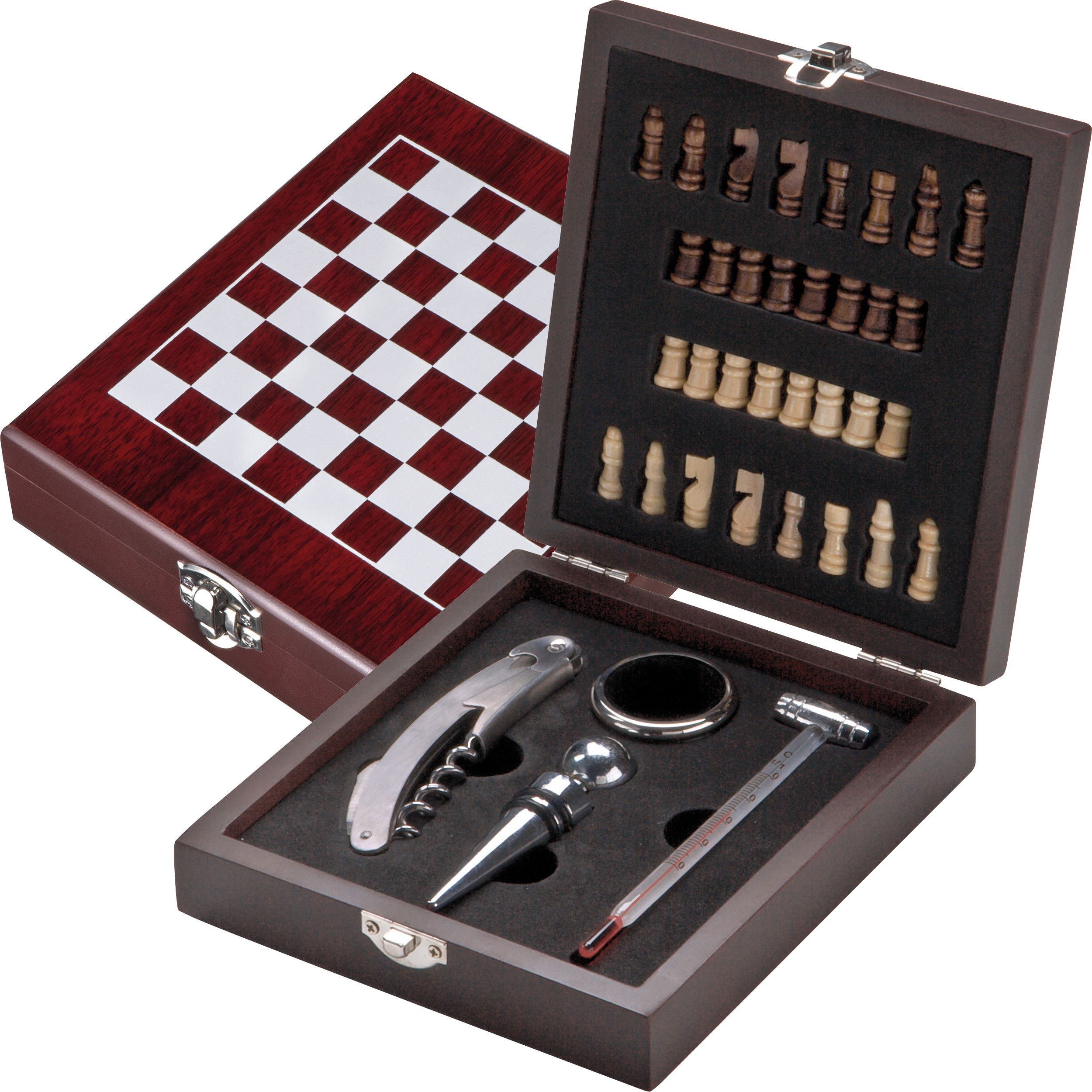 Schach Weinset San Gimignano - braun-931