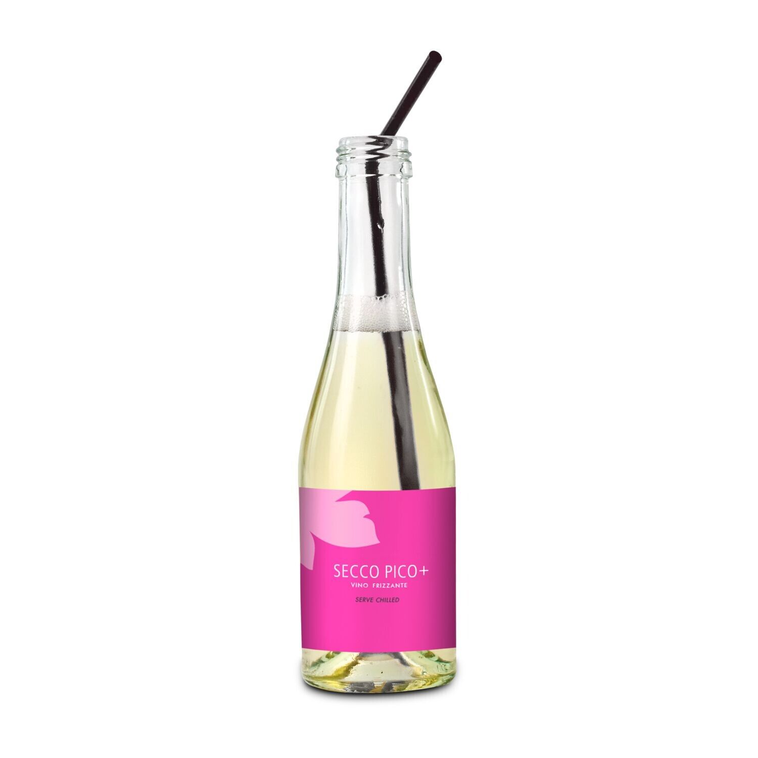 Promo Secco Piccolo - Flasche klar, 0,2 l - Kapselfarbe Gold-802