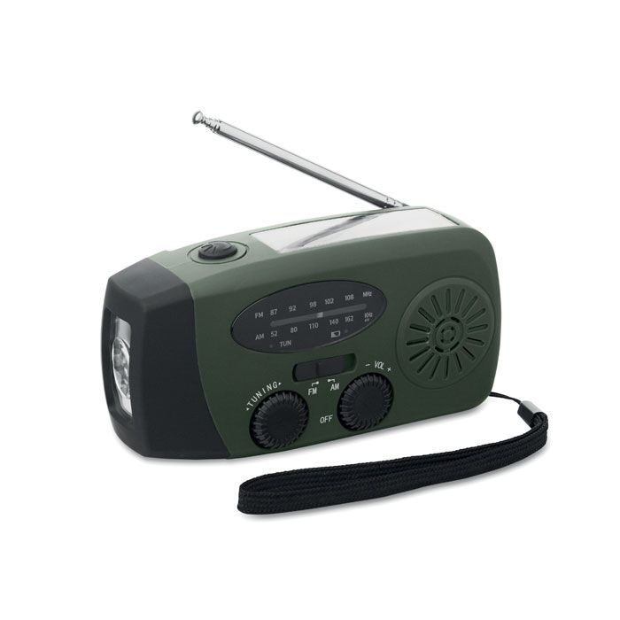 AM/FM Radio mit Taschenlampe ONDA - dunkelgrün-813