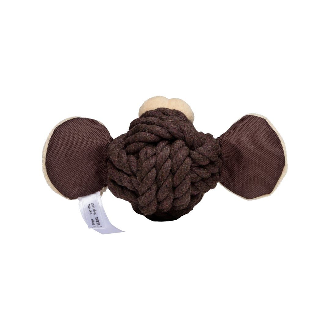MiniFeet® Hundespielzeug Knotentier Affe - braun-77