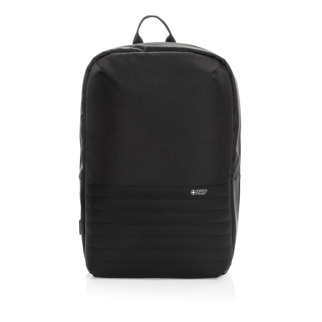 Swiss Peak AWARE™ Anti-Theft-RFID 15.6"-Laptop-Rucksack - schwarz-286