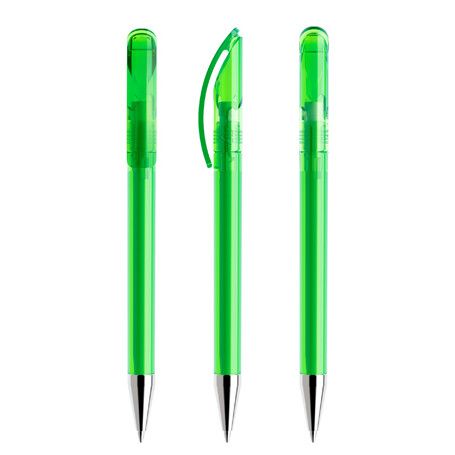 prodir DS3 TTC Twist Kugelschreiber Metall-Spitze - transparent - hellgrün-427