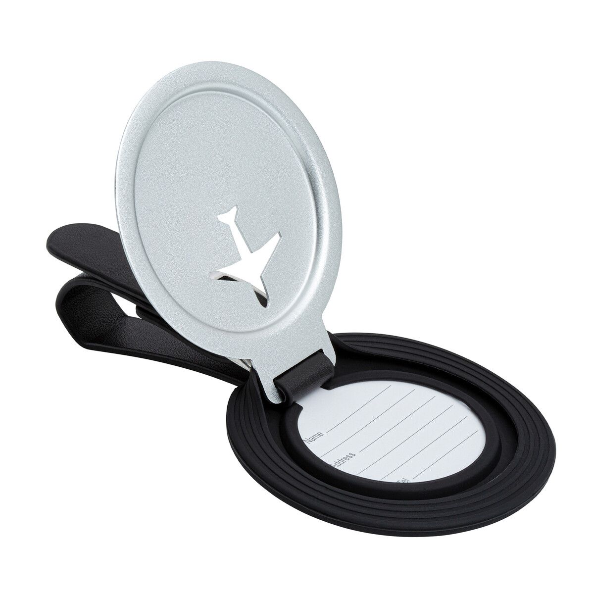 Kofferanhänger RE98-COLOR TAG - schwarz - silber-978
