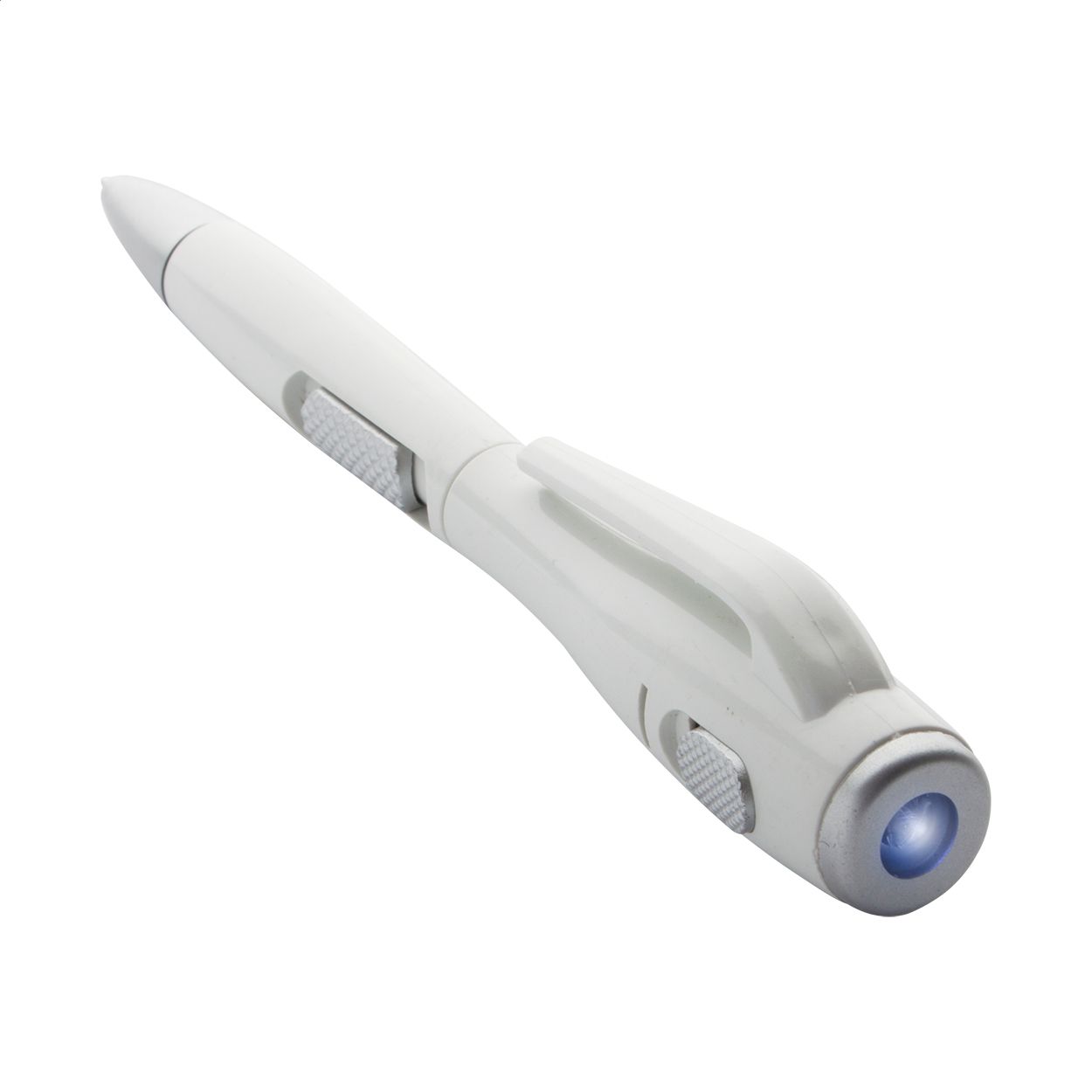 Kugelschreiber mit Licht Senter - weiß-492