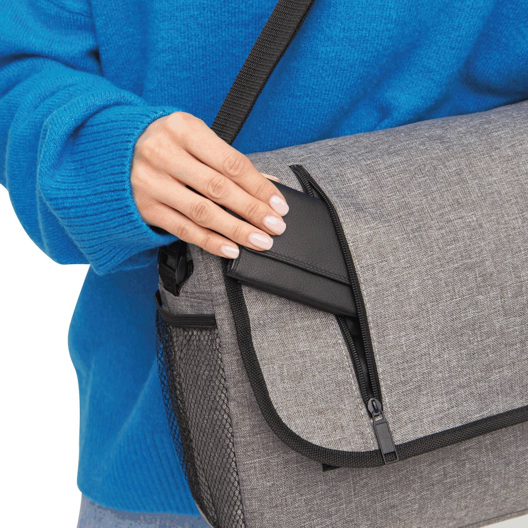 Umschlagtasche DONEGAL DOC - grau - schwarz-841