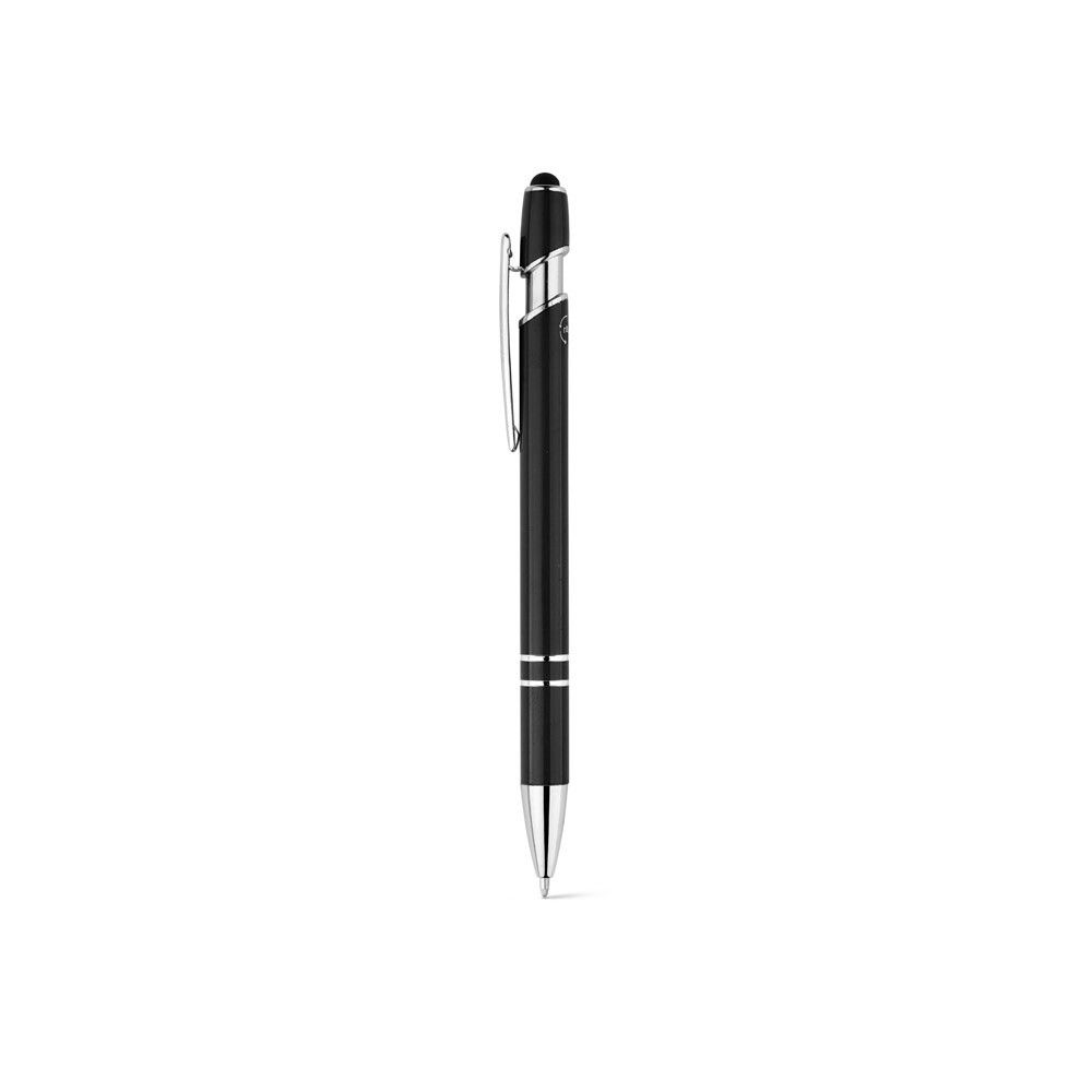 NEIL Kugelschreiber aus recyceltem Aluminium, Touch-Pen Druckknopf - schwarz-941