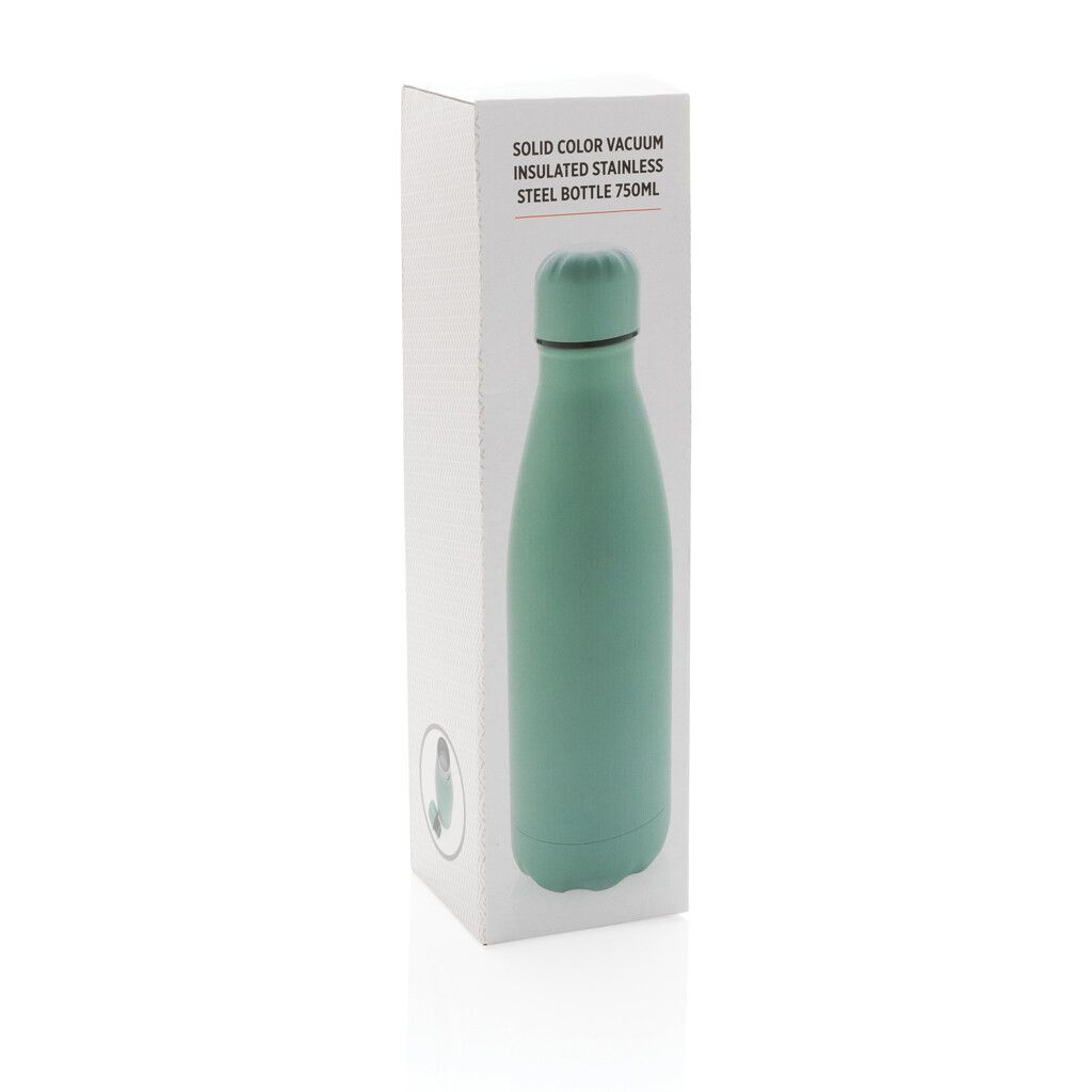 Solid Color Vakuum Stainless-Steel Flasche 750ml - grün-911