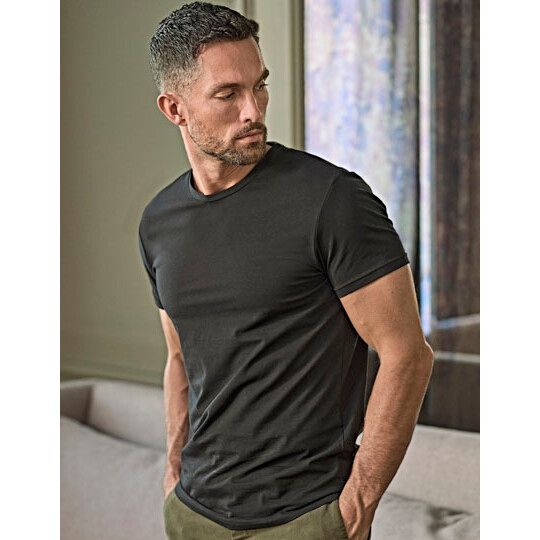 Stretch Tee - black-469