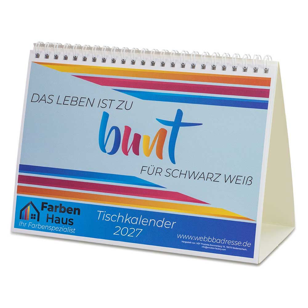 Ausmal-Tischkalender - mit Digitaldruck-683