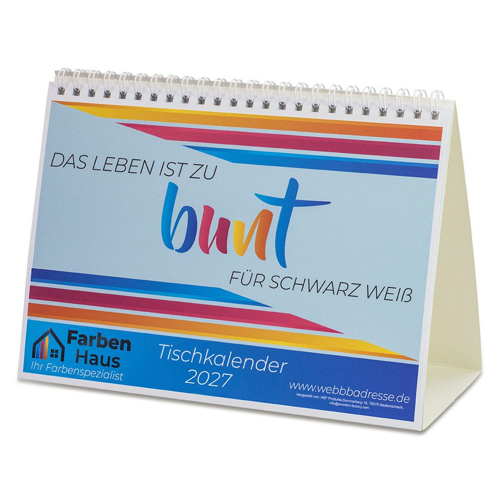 Ausmal-Tischkalender - mit Digitaldruck-683