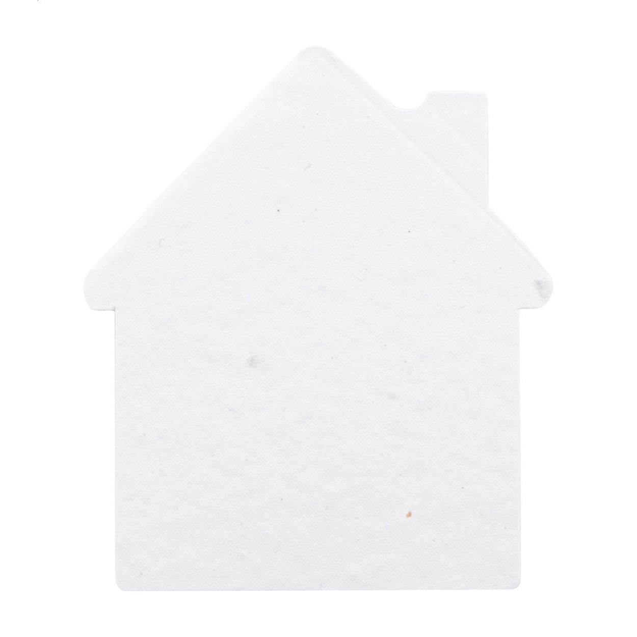 CreaStick Seed House Individueller Haftnotizblock - weiß-645