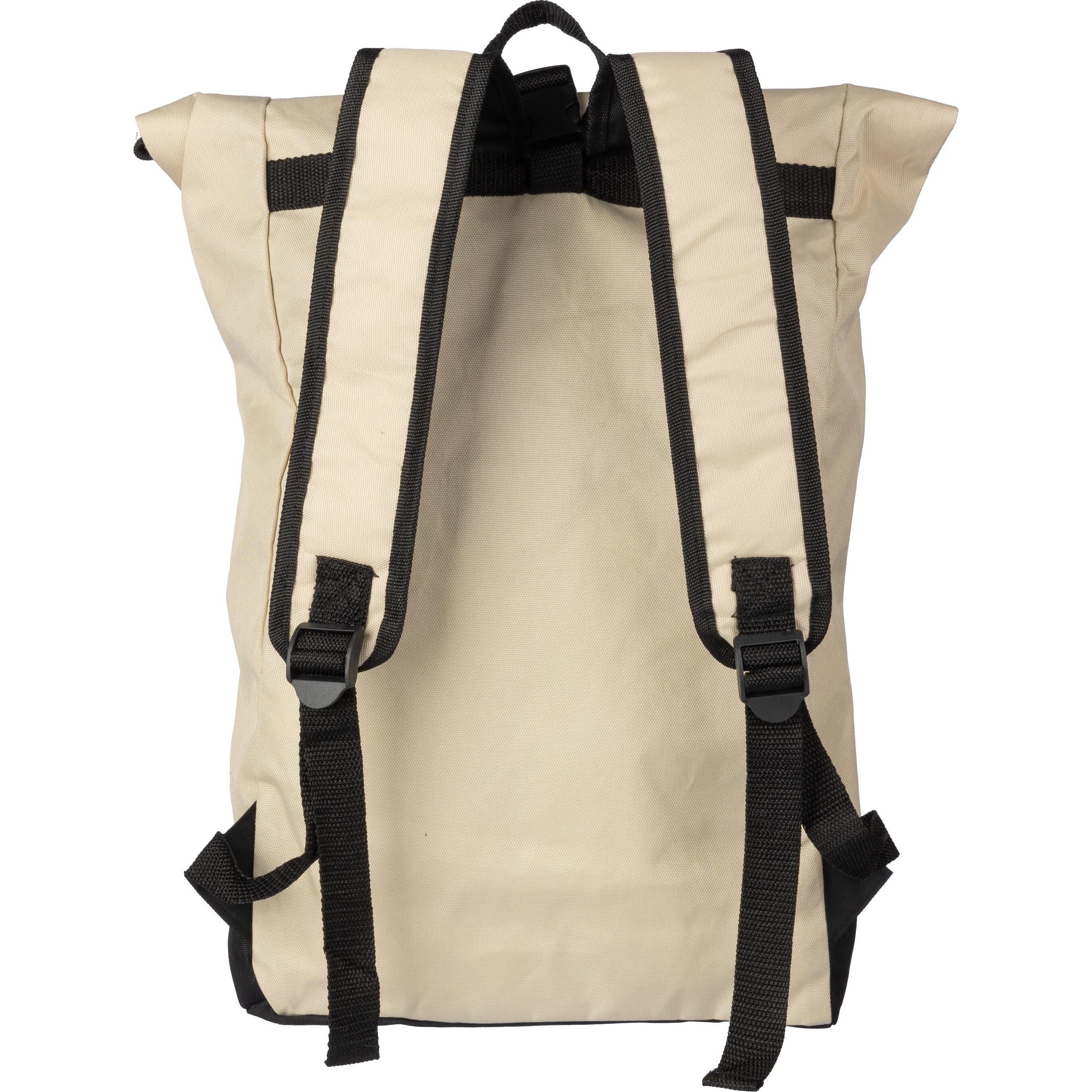 rPET (600D) Rolltop-Rucksack Marlene  - beige-11