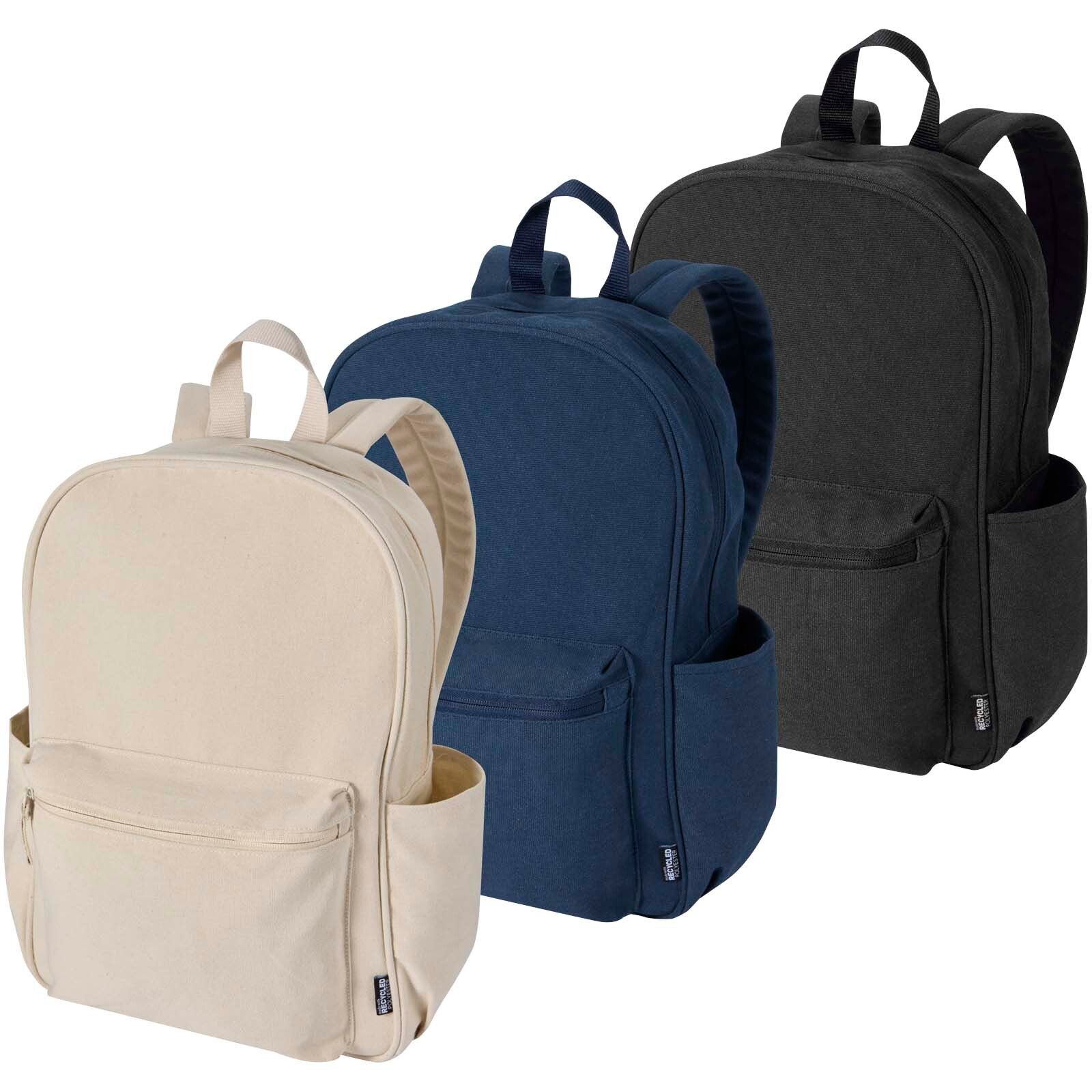 Recanvas 15,6” GRS recycelter City-Rucksack 16L - schwarz-605