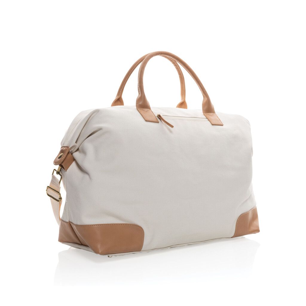 Impact AWARE™ 16 oz. rCanvas große Wochenendtasche - off white-28