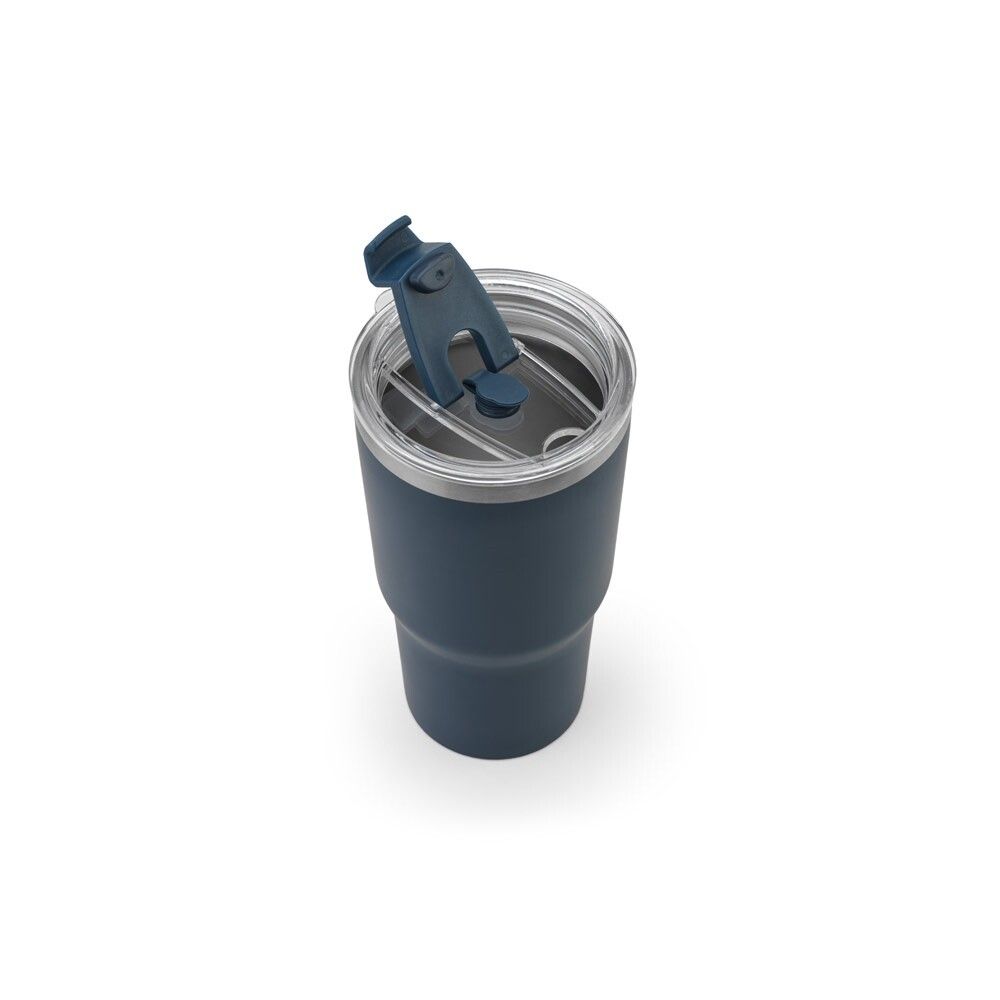 JOYNER M Kompakter Reisebecher aus Edelstahl (91 % recycelt) 600 ml - dunkelblau-132
