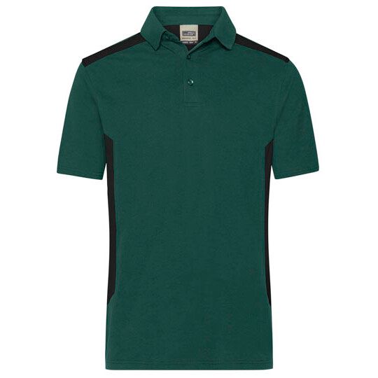 Men´s Workwear Polo -STRONG- - dark green - black-513