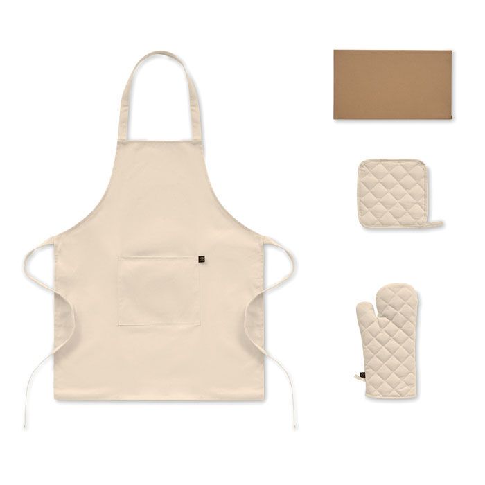 Küchen-Set recy. Baumwolle GALA SET - beige-881