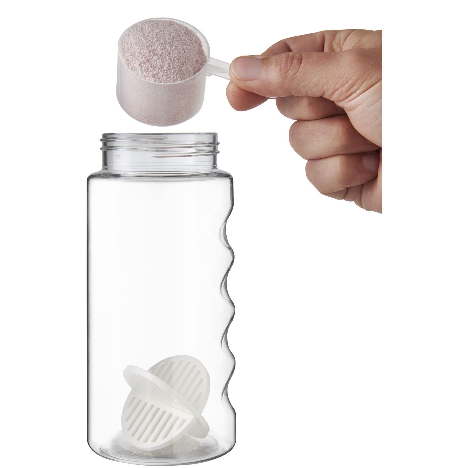 H2O Active Bop 500 ml Shakerflasche - aquablau -  transparent-347