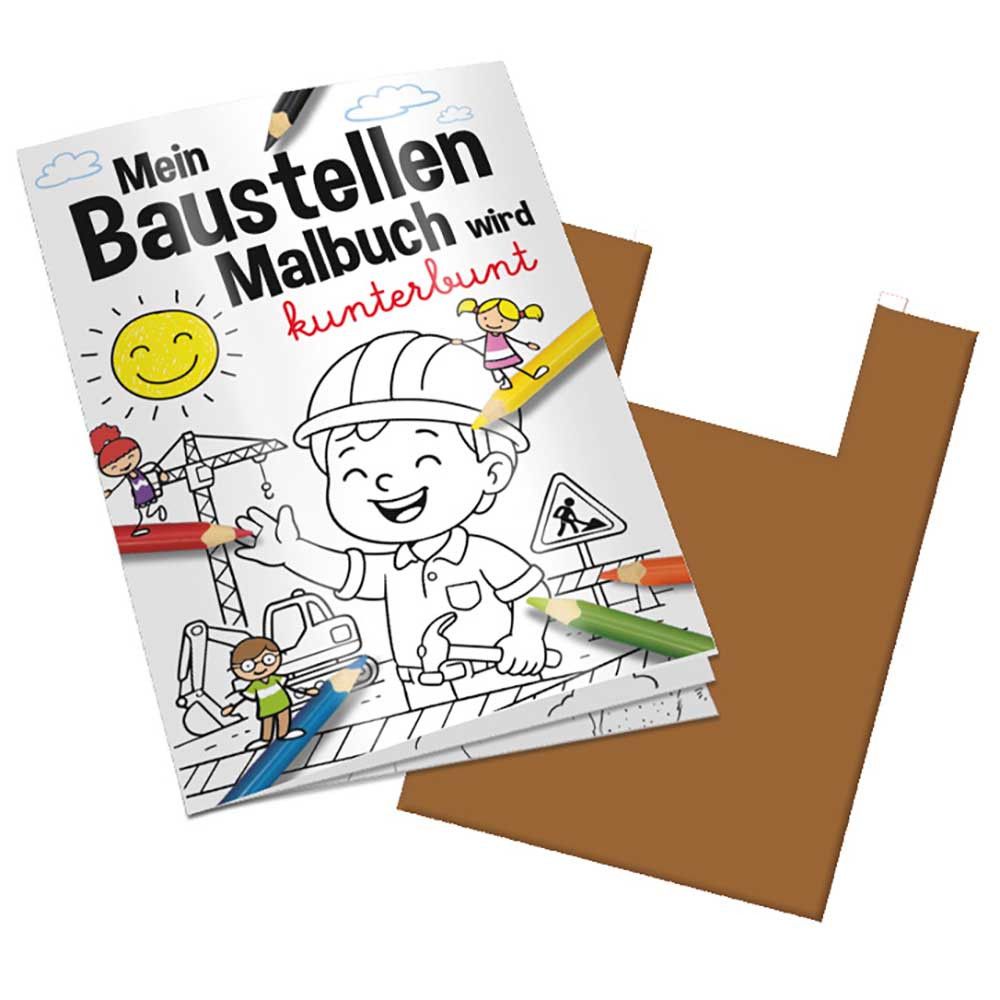 Malbuch / Mal-Set A6 - Baustelle - Malbuch neutral-864