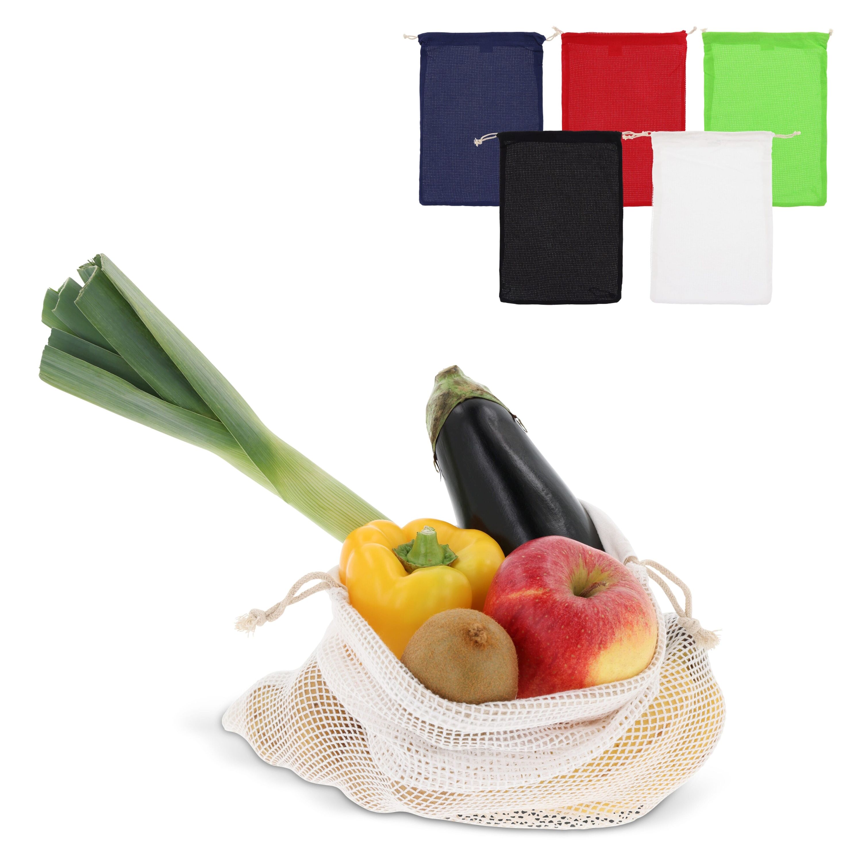 Wiederverwendbare Lebensmitteltasche OEKO-TEX® Baumwolle 30x40cm - dunkelblau-449
