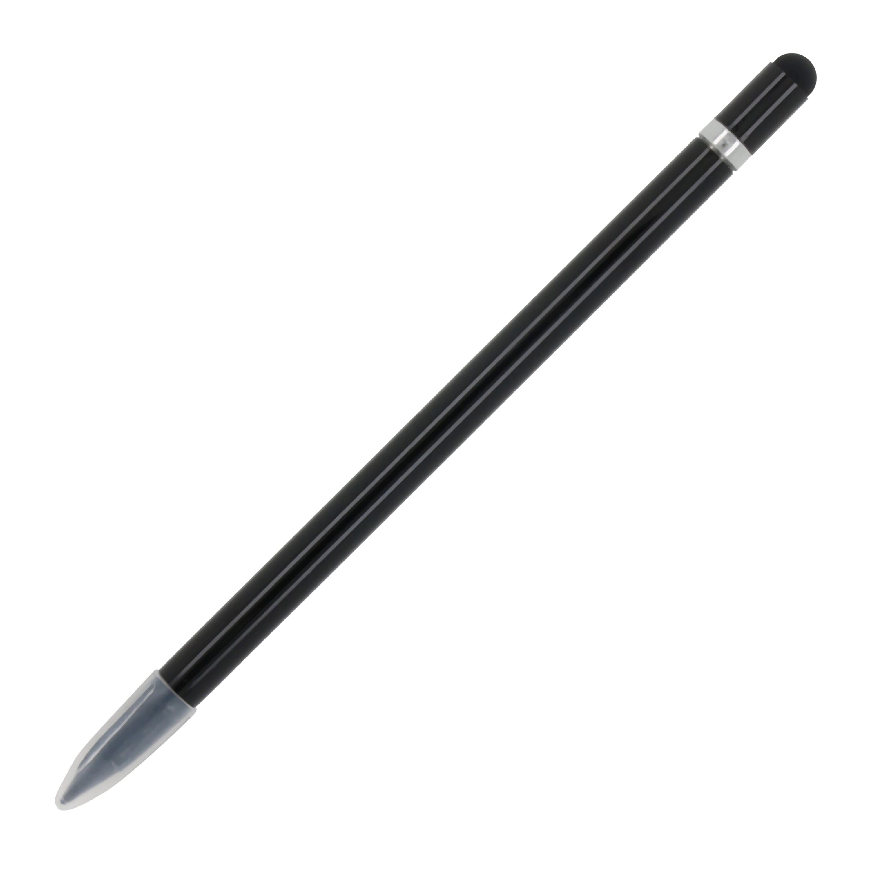 Langlebiger Aluminiumbleistift mit Radiergummi - schwarz-962