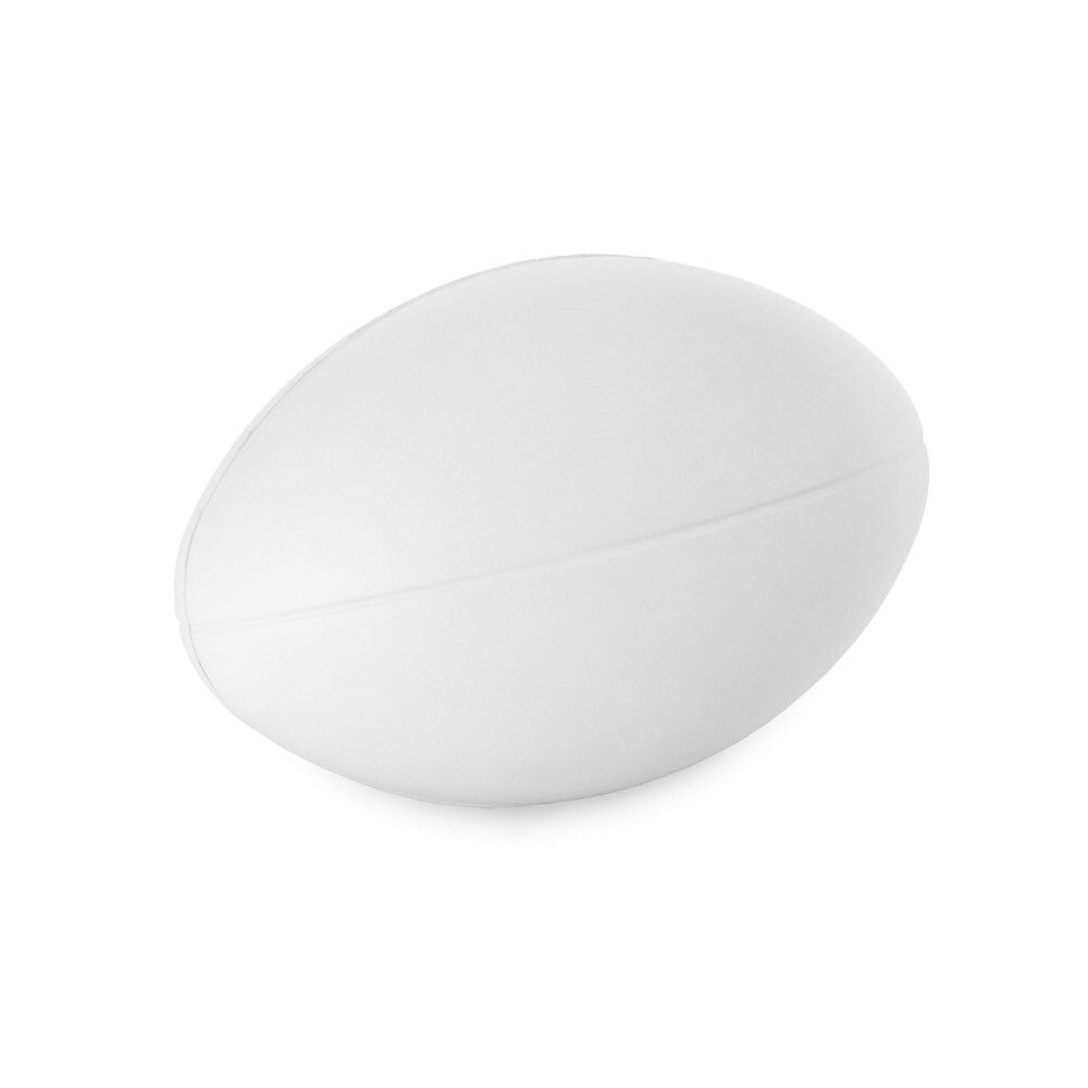 RUGBY Anti-Stressball aus PU - weiß-312