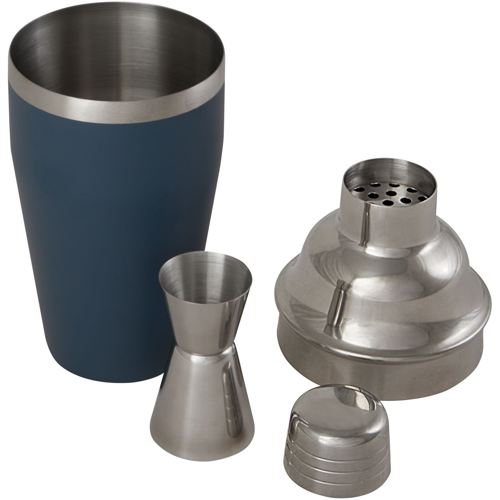 Gaudie Cocktailshaker aus recyceltem Edelstahl - eisblau-4