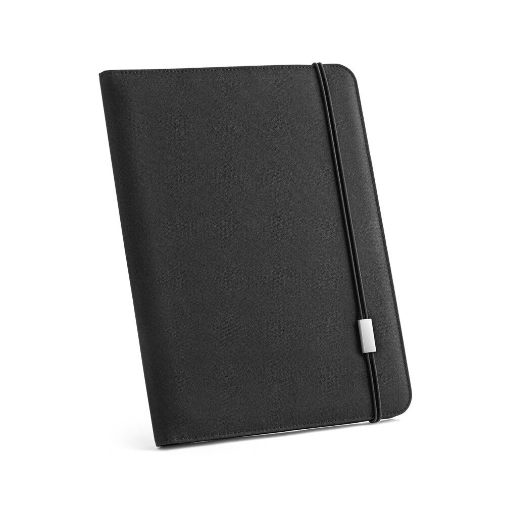 EMERGE FOLDER II Mappe A4 aus 100% rPET, 300D, mit Verschluss - schwarz-915