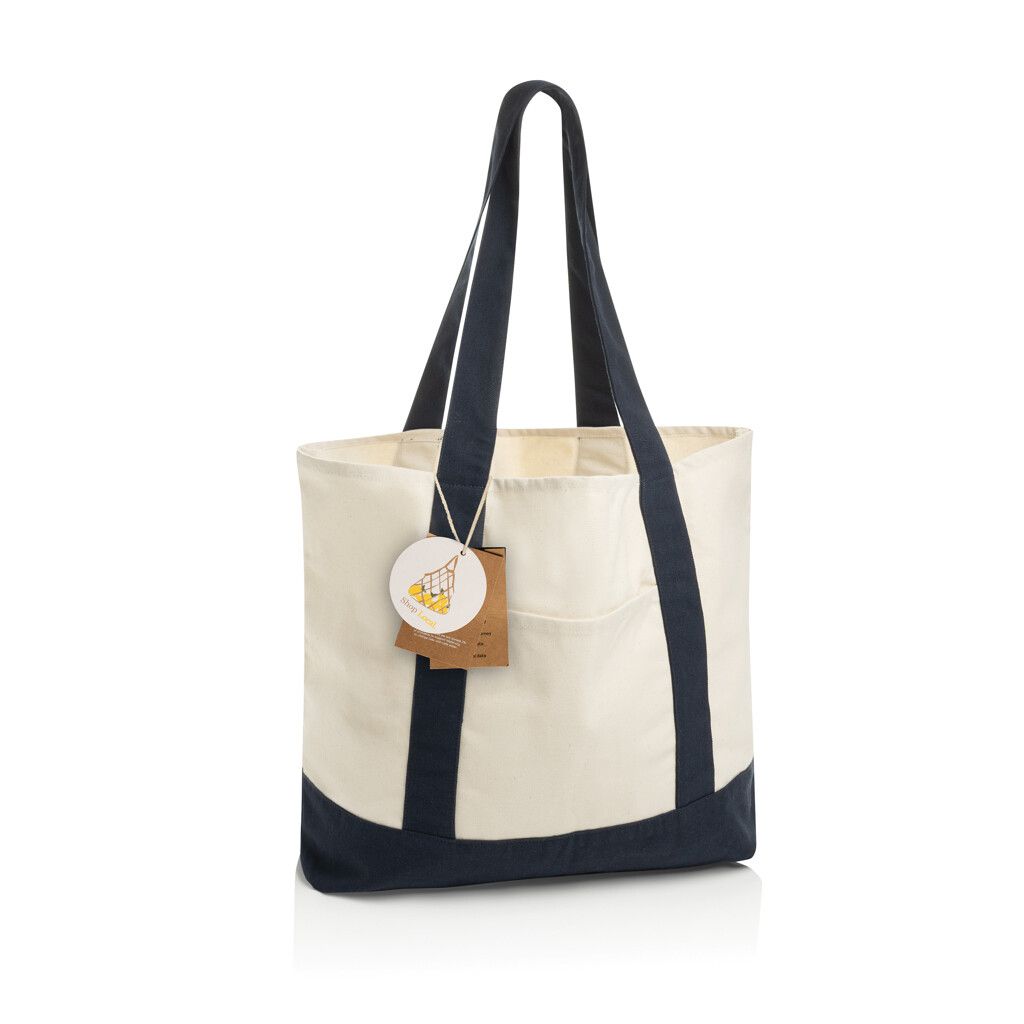 SHOP LOCAL AWARE™ Tasche aus recycelter Baumwolle, 350g/m² - navy blau-94