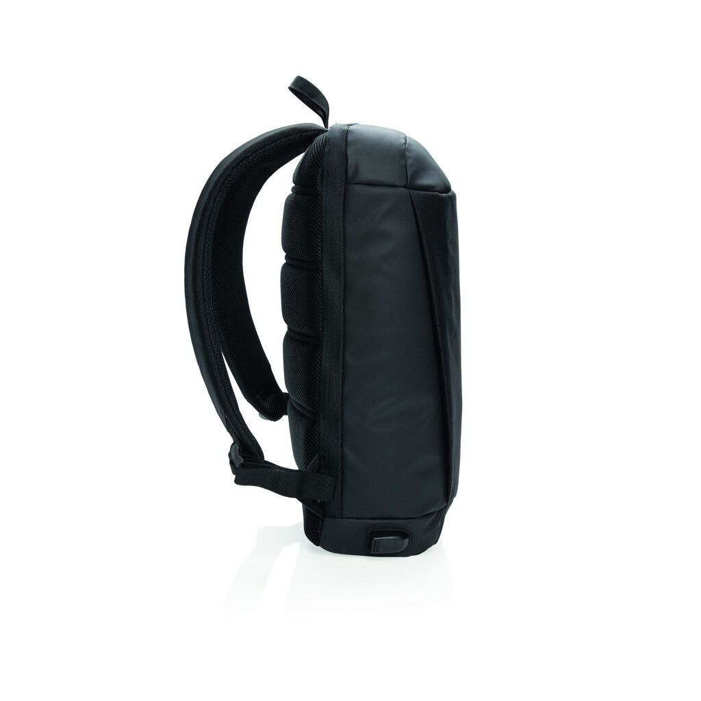 Madrid Anti-Diebstahl RFID USB Laptop-Rucksack - schwarz-644