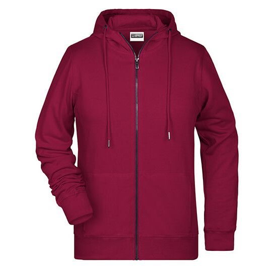Ladies´ Zip-Hoody - wine-442