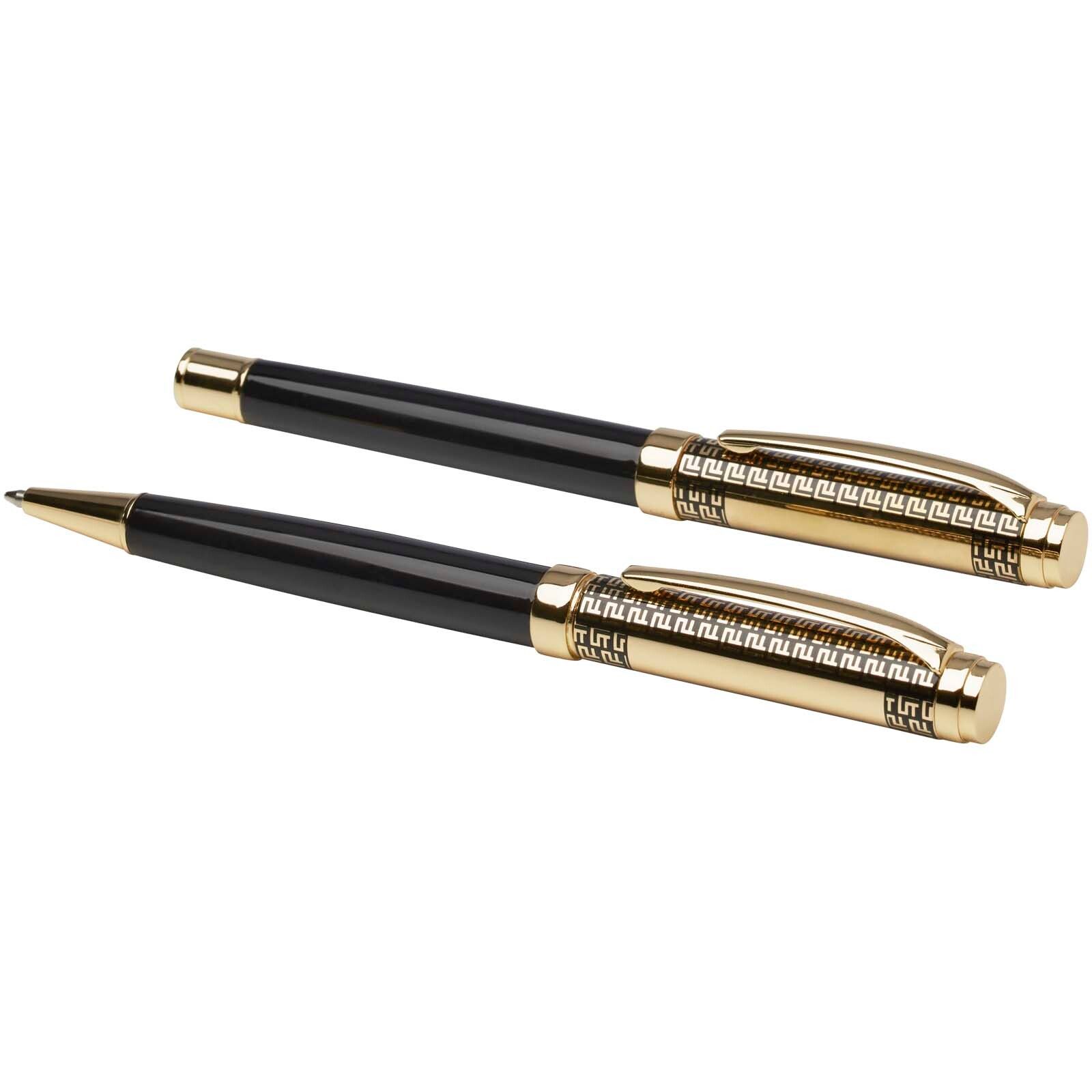 Legato Kugelschreiber und Tintenroller Set (blaue Mine) - gold-894