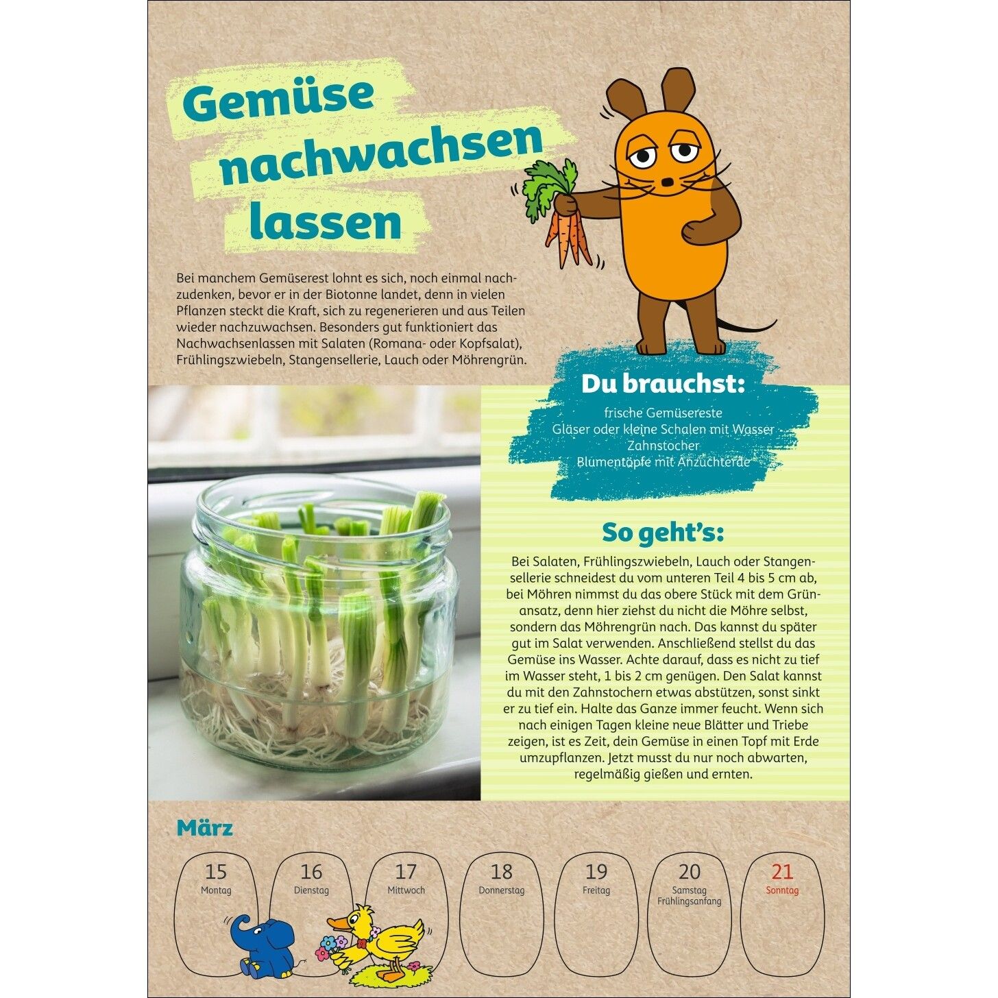Schütze die Erde mit der Maus - Kinder Kalender-171