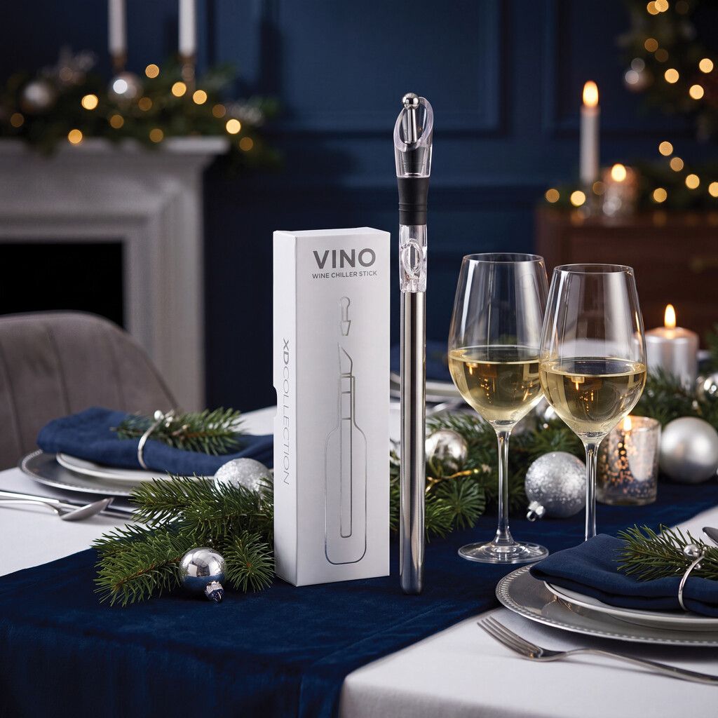 Vino Weinkühler-Stab - silber-389