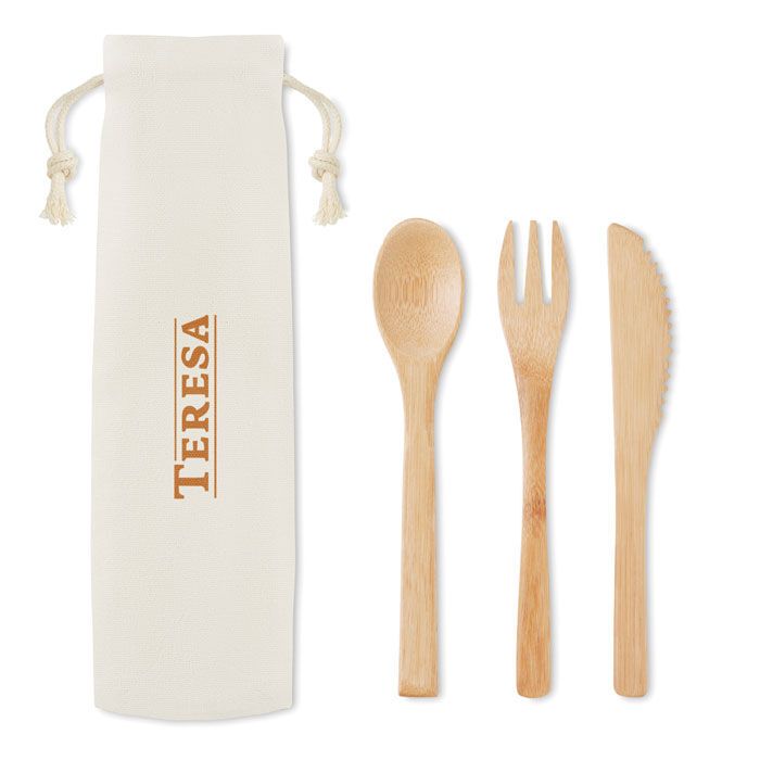 Besteck-Set Bambus SETBOO - beige-194