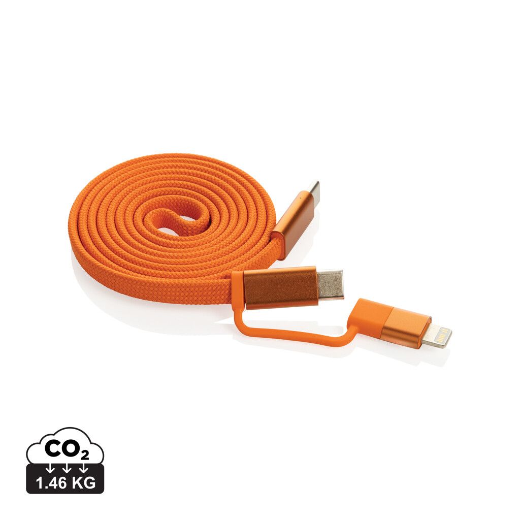Arc ultradünnes 60W 2-in-1 Magnetkabel - orange-413