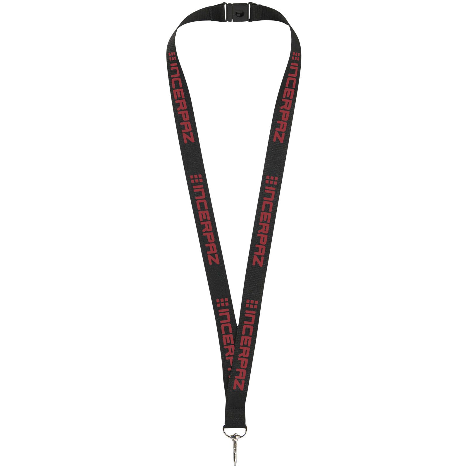 Lago Lanyard mit Sicherheitsverschluss - schwarz-805