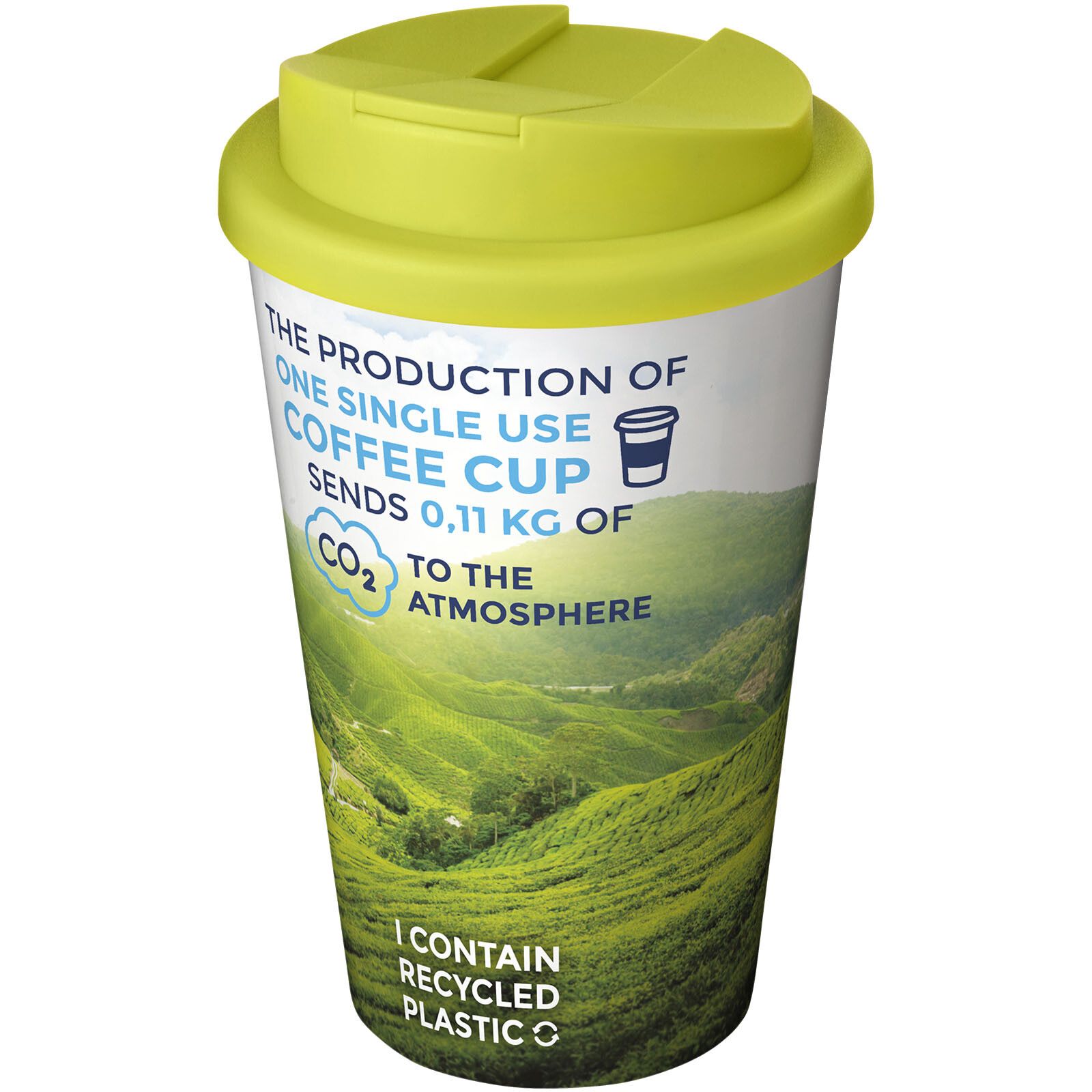 Brite-Americano 350 ml Isolierbecher mit auslaufsicherem Schraubverschluss - weiss -  limone-757