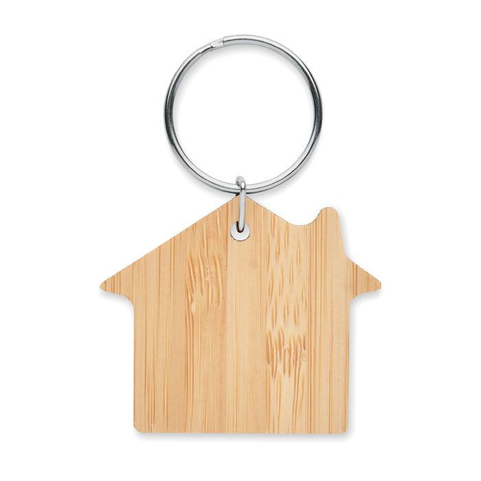 Schlüsselring Bambus, Haus HOUSEBOO - holz-428