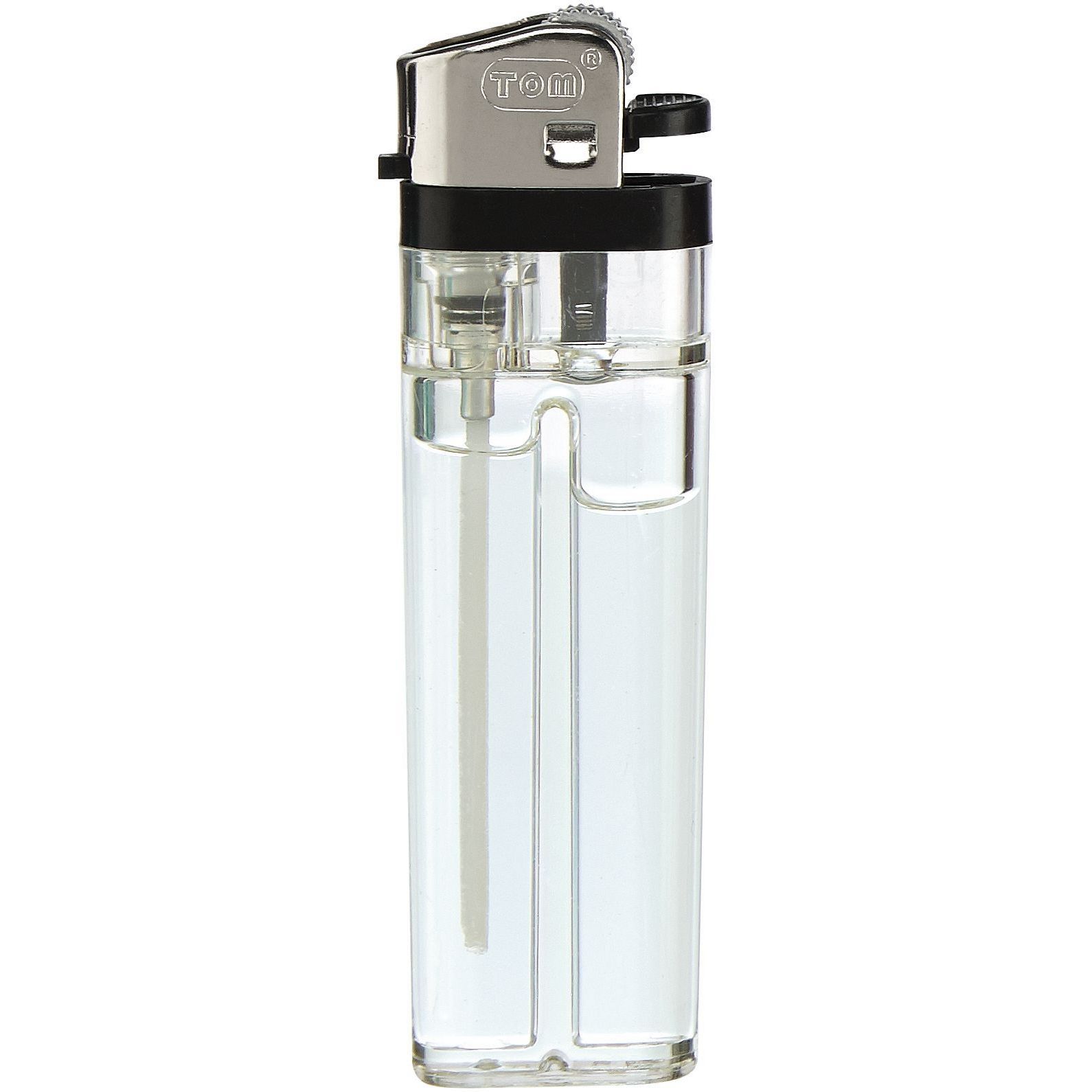 TOM® Reibradfeuerzeug NM-1 - transparent weiß-929