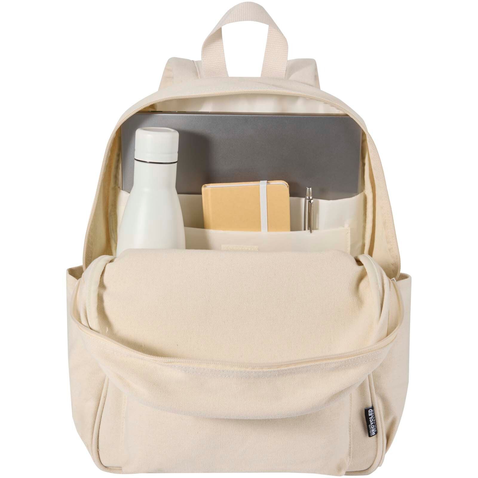 Recanvas 15,6” GRS recycelter City-Rucksack 16L - sandstone-427