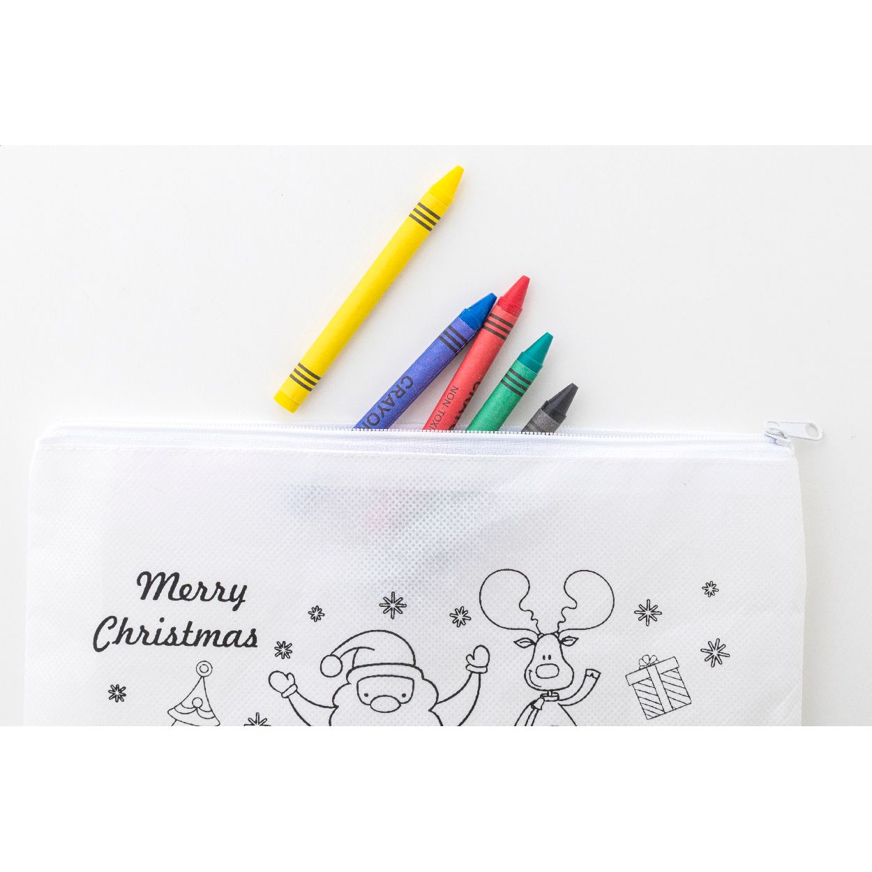 Julfar Draw Weihnachts-Stifteetui zum Ausmalen - weiß-15