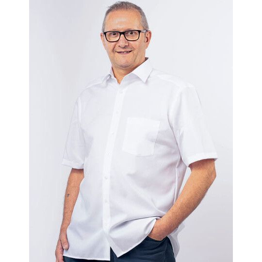 Men´s Shirt Comfort Fit Short Sleeve - anthracite-127