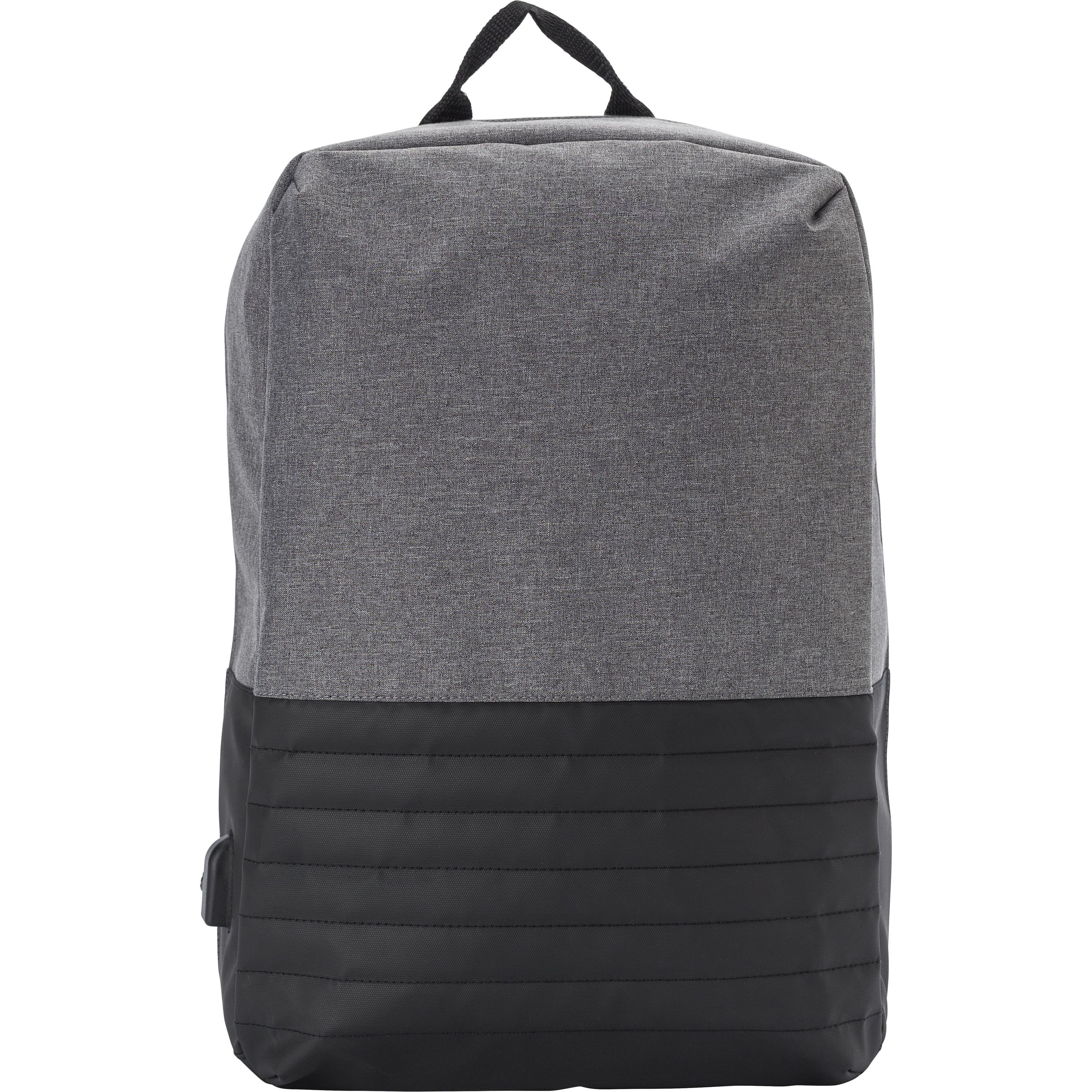 Diebstahlsicherer Rucksack aus PVC Asim - schwarz-885