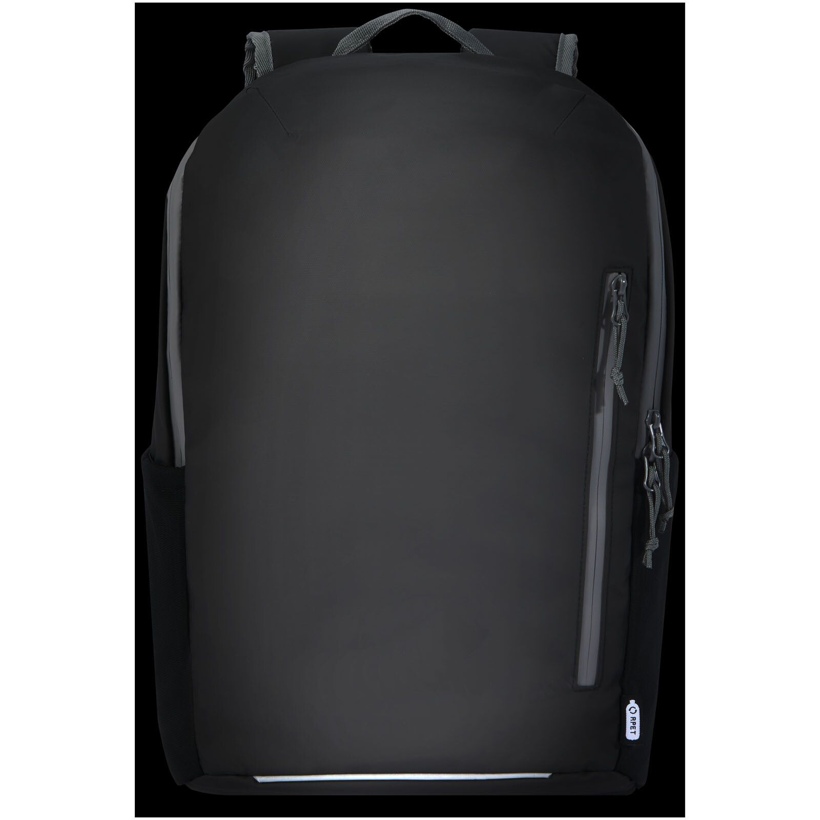 Aqua wasserabweisender 15" Laptop-Rucksack aus GRS Recyclingmaterial 21 L - schwarz-889