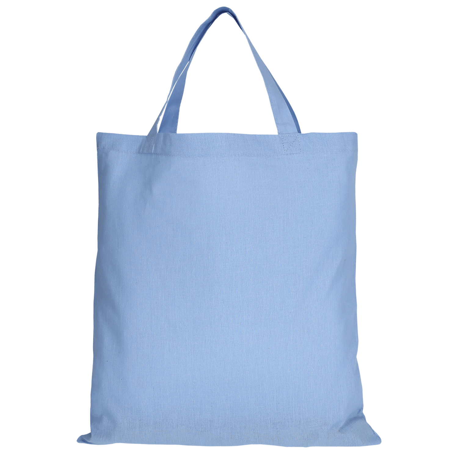 Einkaufstasche Baumwolle - kurze Henkel - himmelblau-557