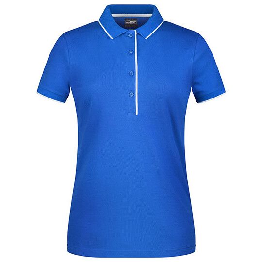 Ladies´ Polo Stripe - royal - white-701