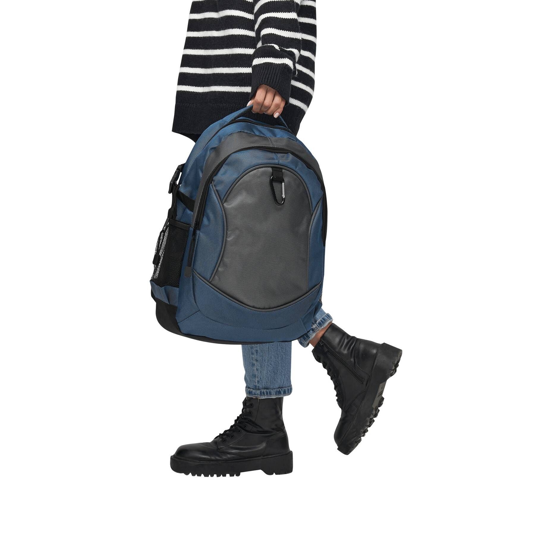 Rucksack HIGH-CLASS - blau - grau-777