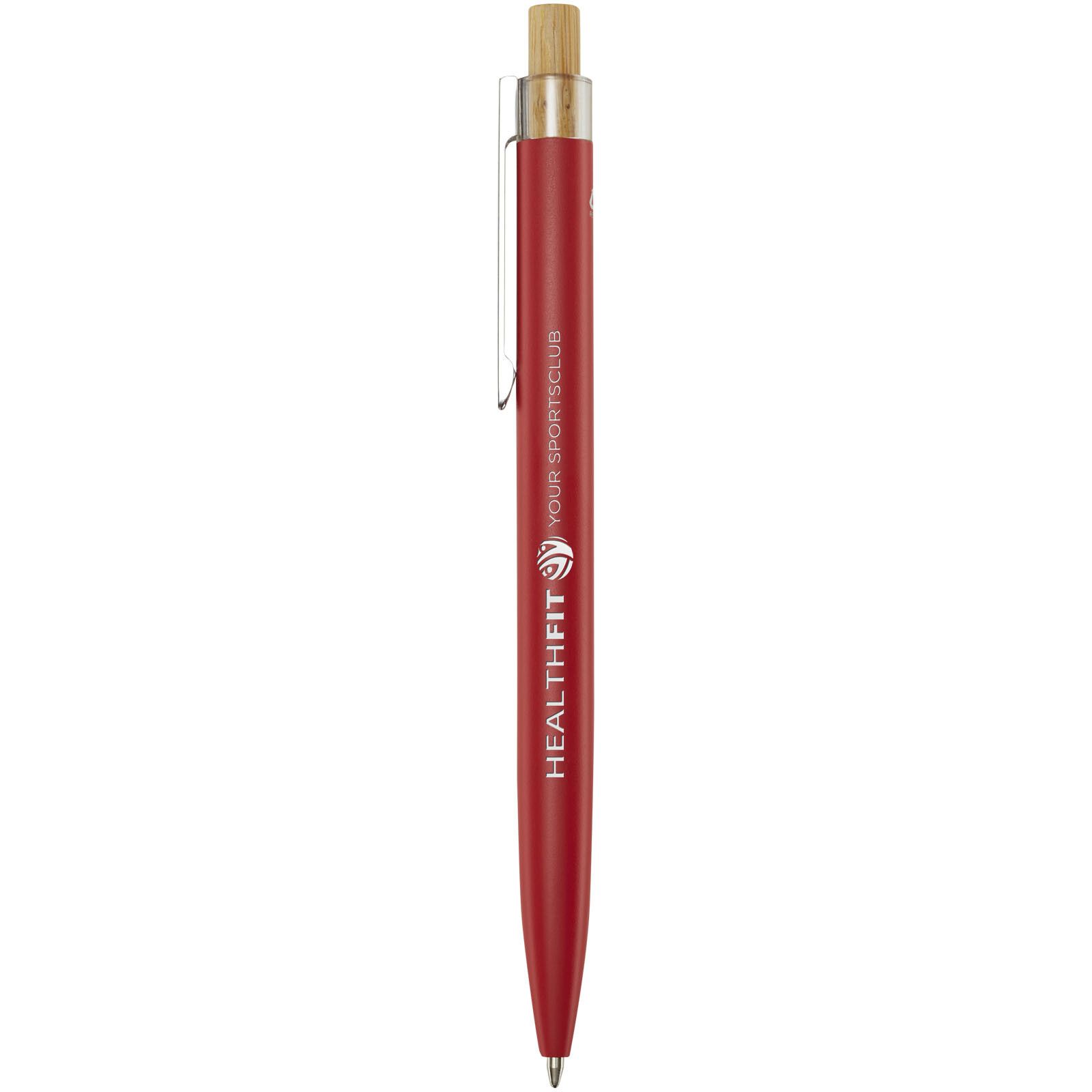 Nooshin Kugelschreiber aus recyceltem Aluminium (schwarze Mine) - rot-596